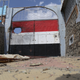 The entrance of Al Saqr Stadium, in Taiz, Yemen.